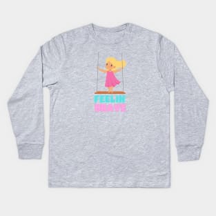 Feelin Brave Kids Long Sleeve T-Shirt